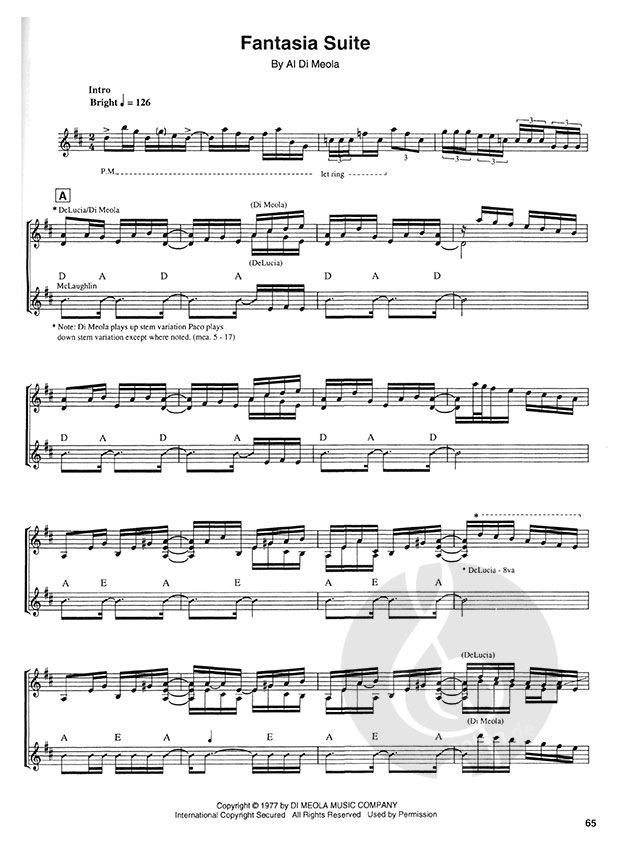 Friday Night In San Francisco by John McLaughlin » Sheet Music for