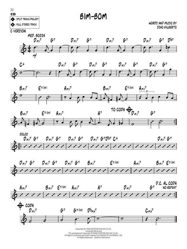 Jazz Play-Along Vol. 84: Bossa Nova Classics » all-sheetmusic.com