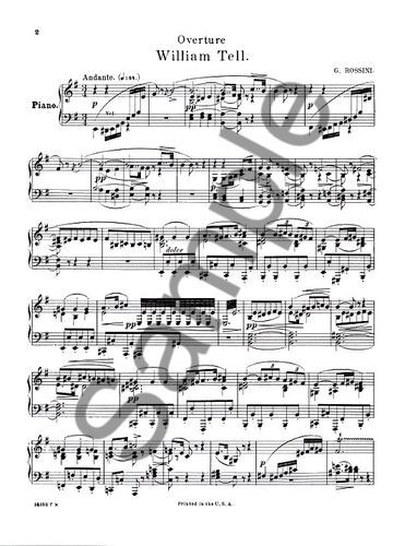Gioacchino Rossini William Tell Overture Handcrank Music Box 