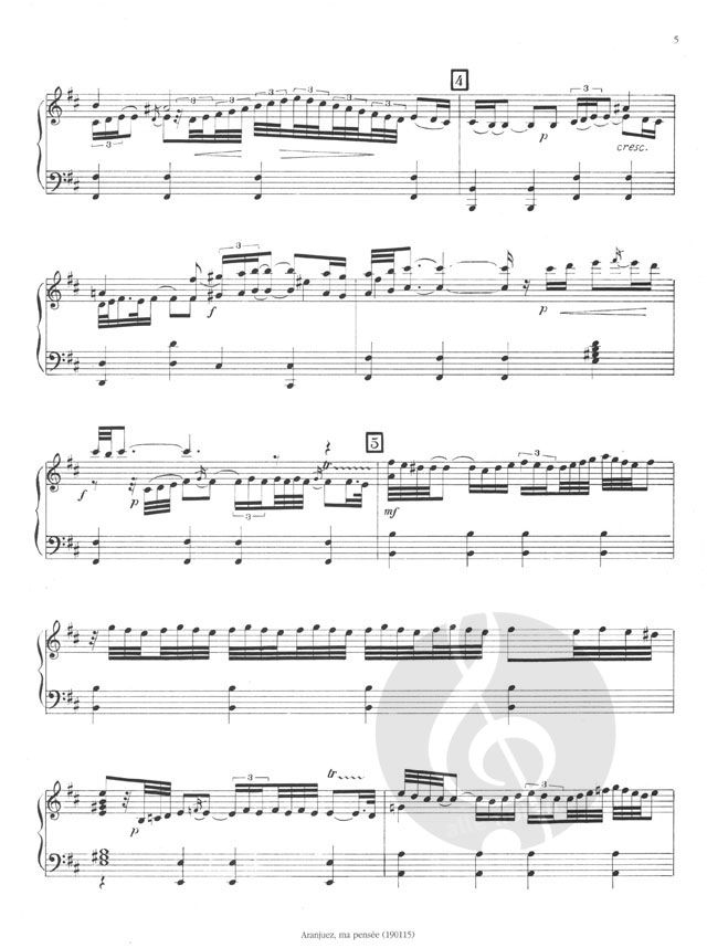 Aranjuez Ma Pensee By Joaquin Rodrigo Piano Sheet Music