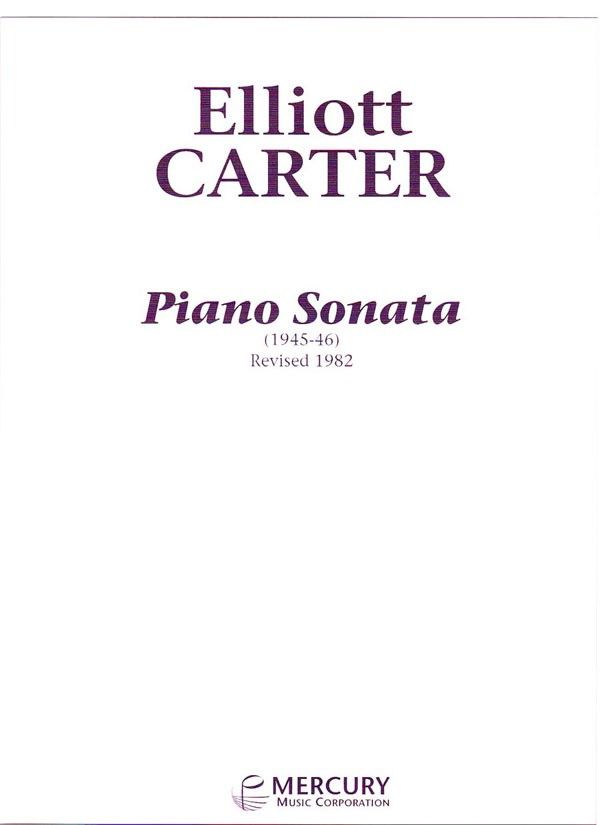 inversión cortar vértice Piano Sonata by Elliott Carter » all-sheetmusic.com