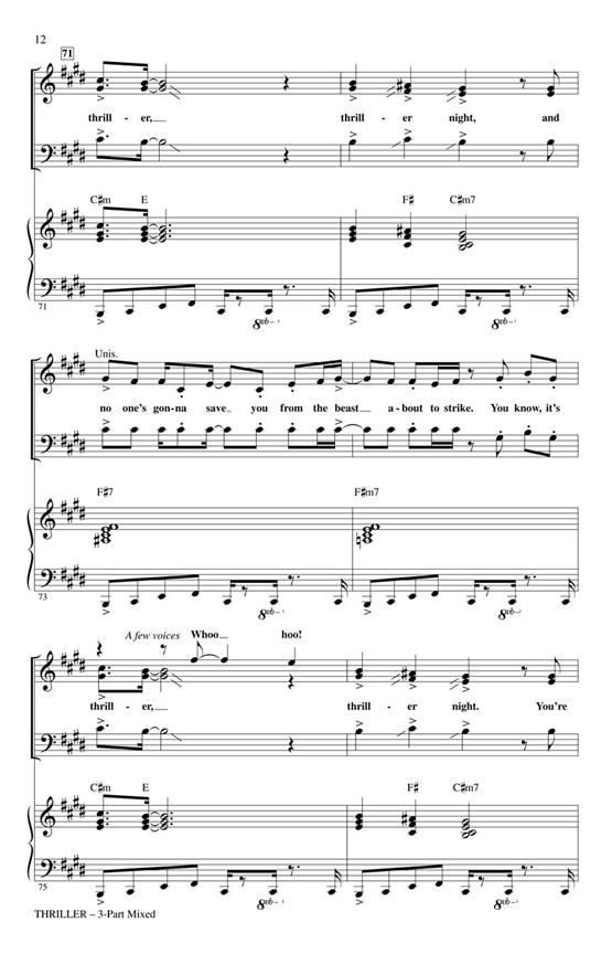 Thriller - Michael Jackson - Harp Sheet Music PDF