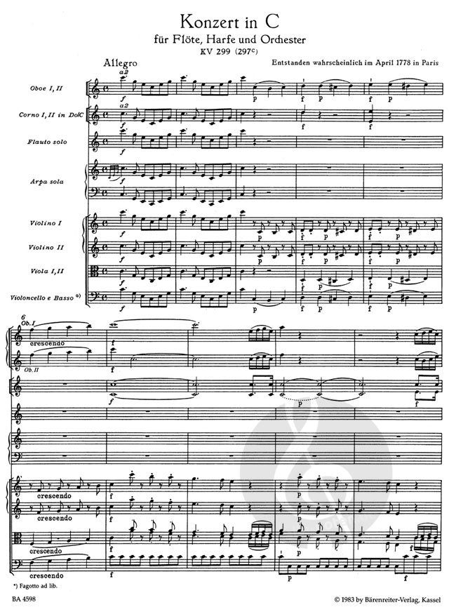 Rondo C-dur für Violoncello Solo und Streicher Mozart 