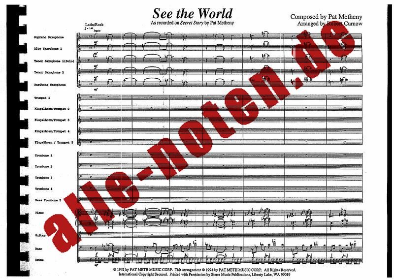 See The World by Metheny » Jazz Ensemble Sheet Music