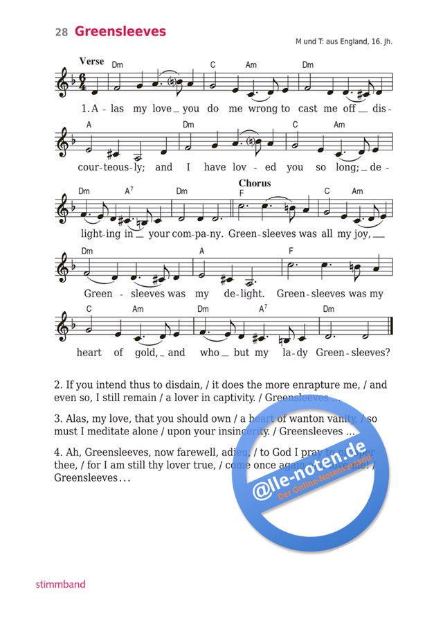 Stimmband » Chord Songbook