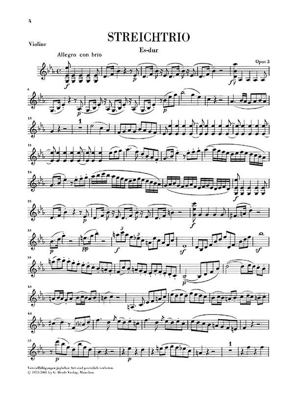 String Trios Op. 3, 8 and 9 and String Duo WoO 32 by Ludwig van