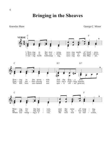 Old-Fashioned Hymns For The Fingerpicking Guitar » Sheet Music for Guitar