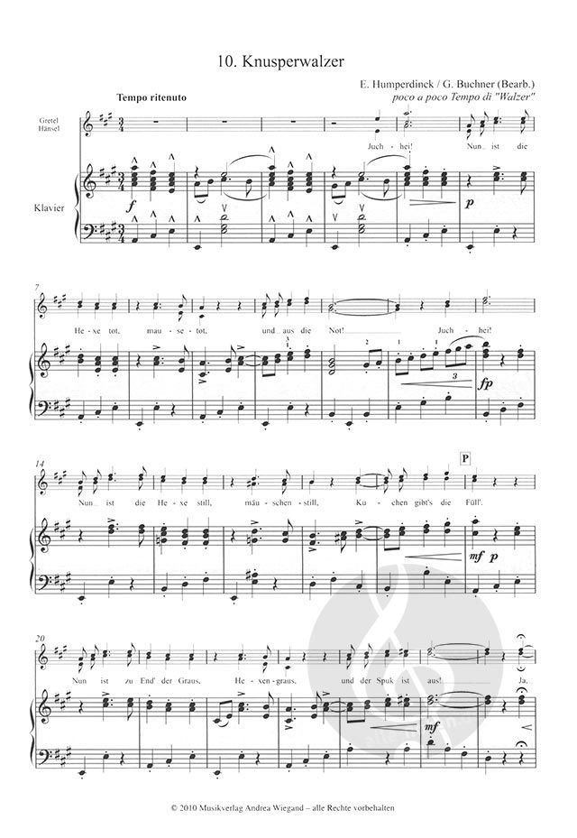 Hänsel und Gretel by Engelbert Humperdinck » Sheet Music for