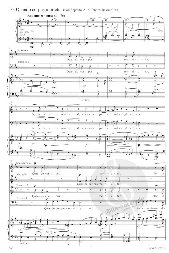 Stabat Mater op. 58 by Antonín Dvorák » Sheet Music for Chamber