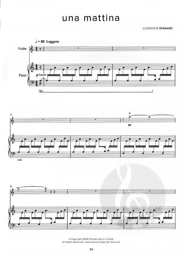 Ludovico Einaudi » Sheet Music for Violin
