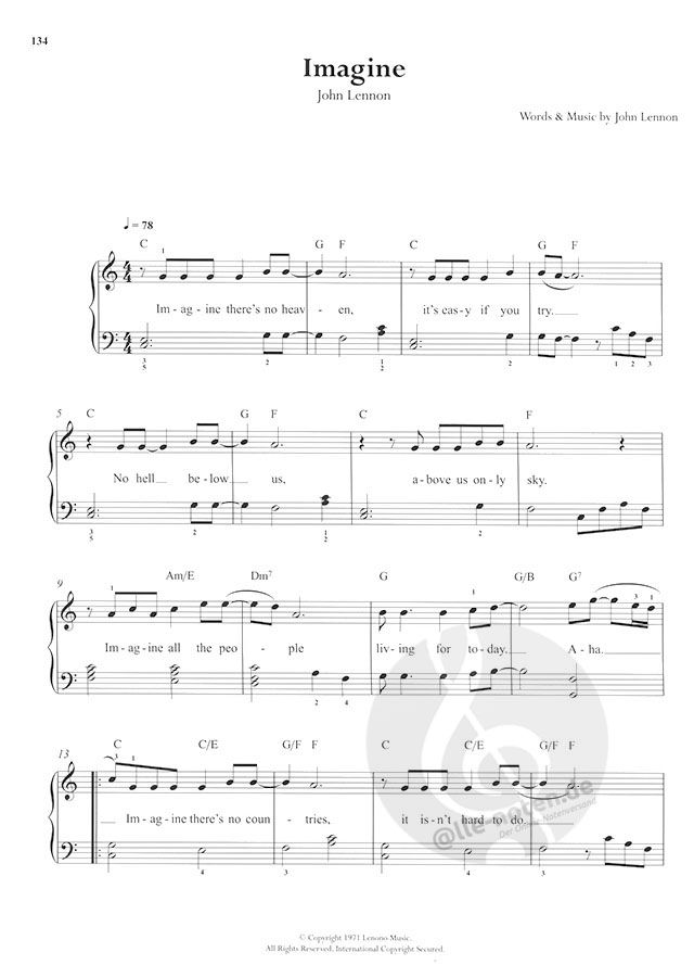 Gemoedsrust strijd vriendelijke groet The Library Of Easy Piano Pop Songs » all-sheetmusic.com - AM1011461