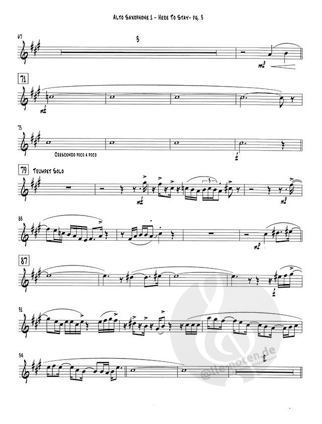 Here To Stay by Pat Metheny » Jazz Ensemble Sheet Music