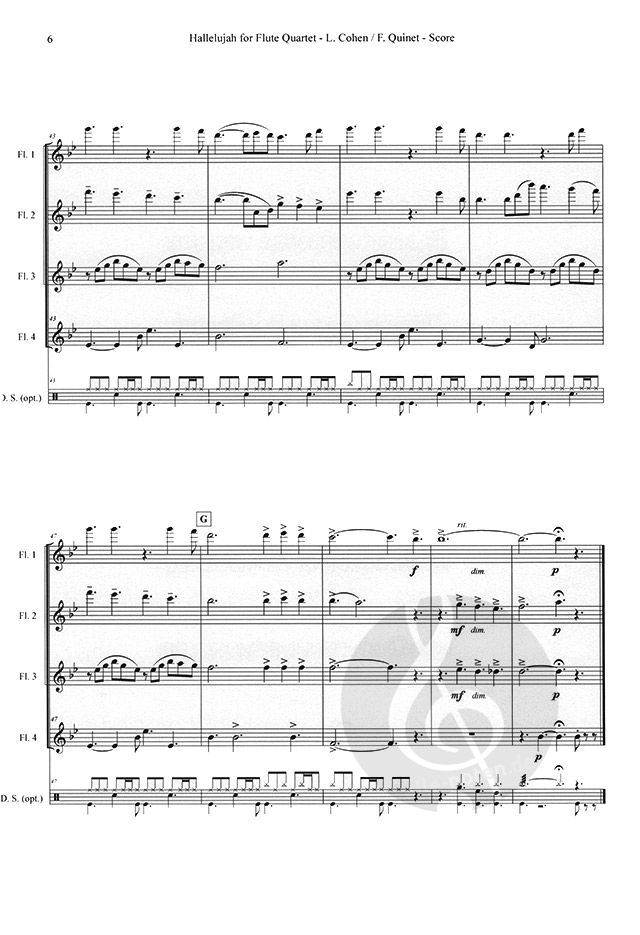 Hallelujah » Flute Sheet Music at all-sheetmusic.com