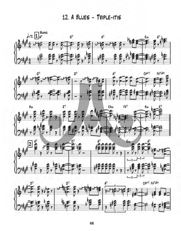Transcribed Jazz Piano Comping (from Volume 42) by James Williams