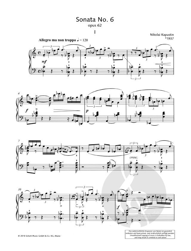 Eight Concert Studies op. 40 by Nikolai Kapustin » Piano Sheet Music