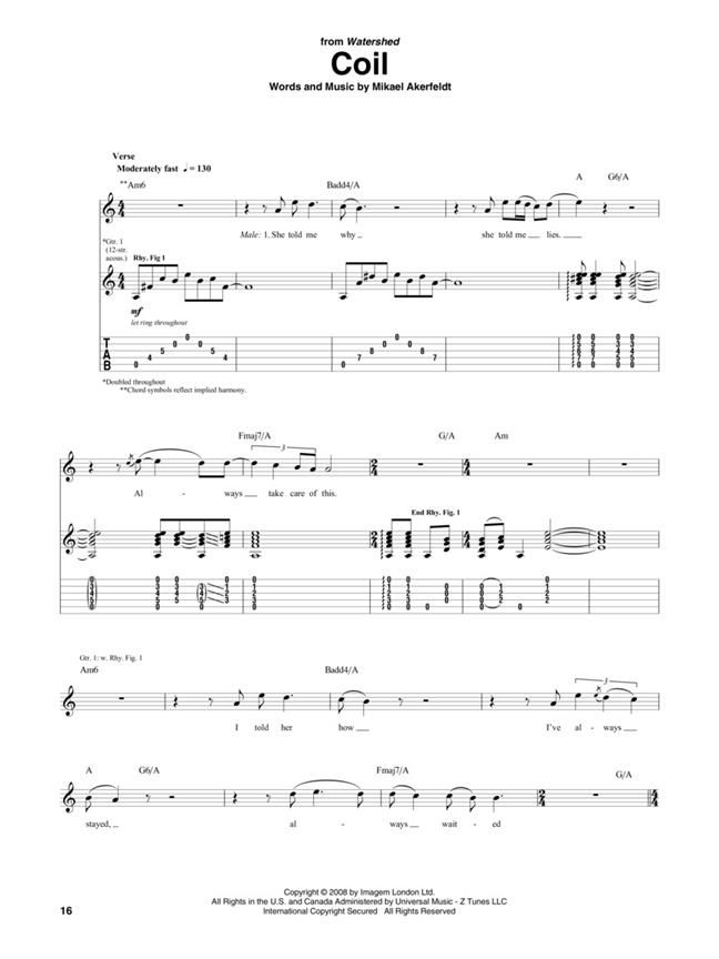 THE BEST OF OPETH スコア The Best of Opeth » Guitar Sheet Music , great selection