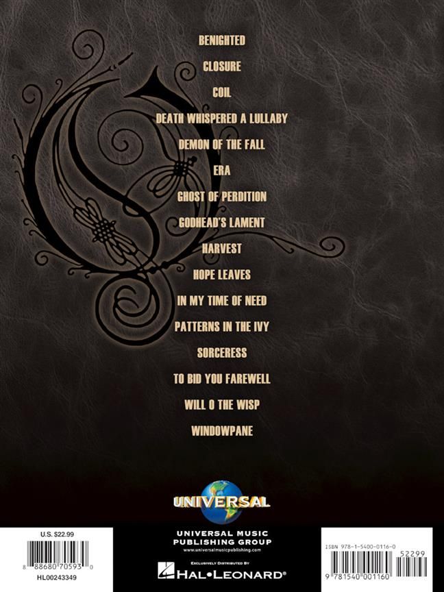 The Best of Opeth » Guitar Sheet Music , great selection