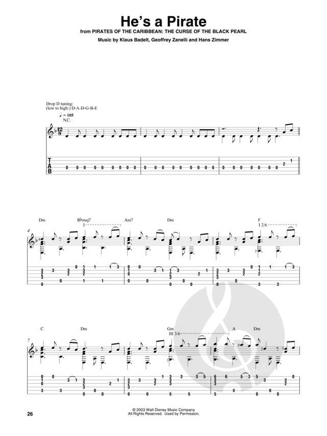 Disney Fingerstyle Guitar 楽譜集　(激レア) Disney Songs for Fingerstyle Guitar » Sheet Music for Guitar
