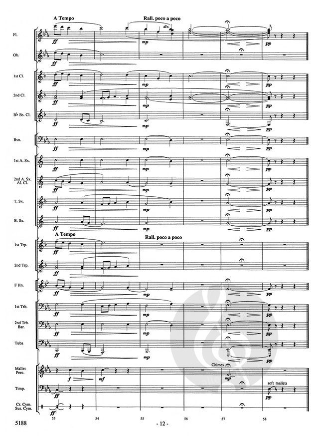 A Song Of Hope (James Swearingen) » Sheet Music for Concert Band