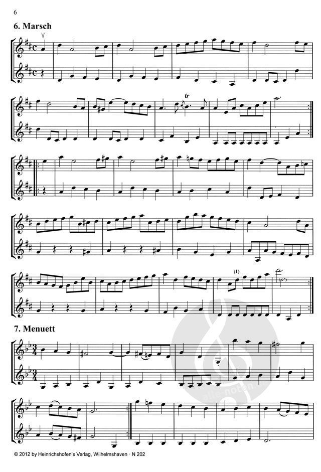 Violino/violino Duette > J.S Bach spartito 