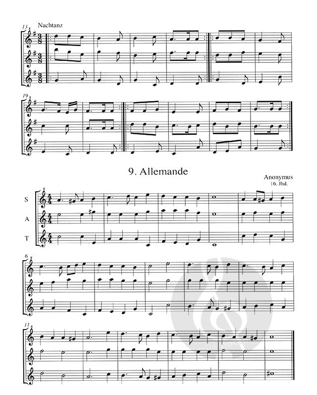 Renaissance Sheet Music